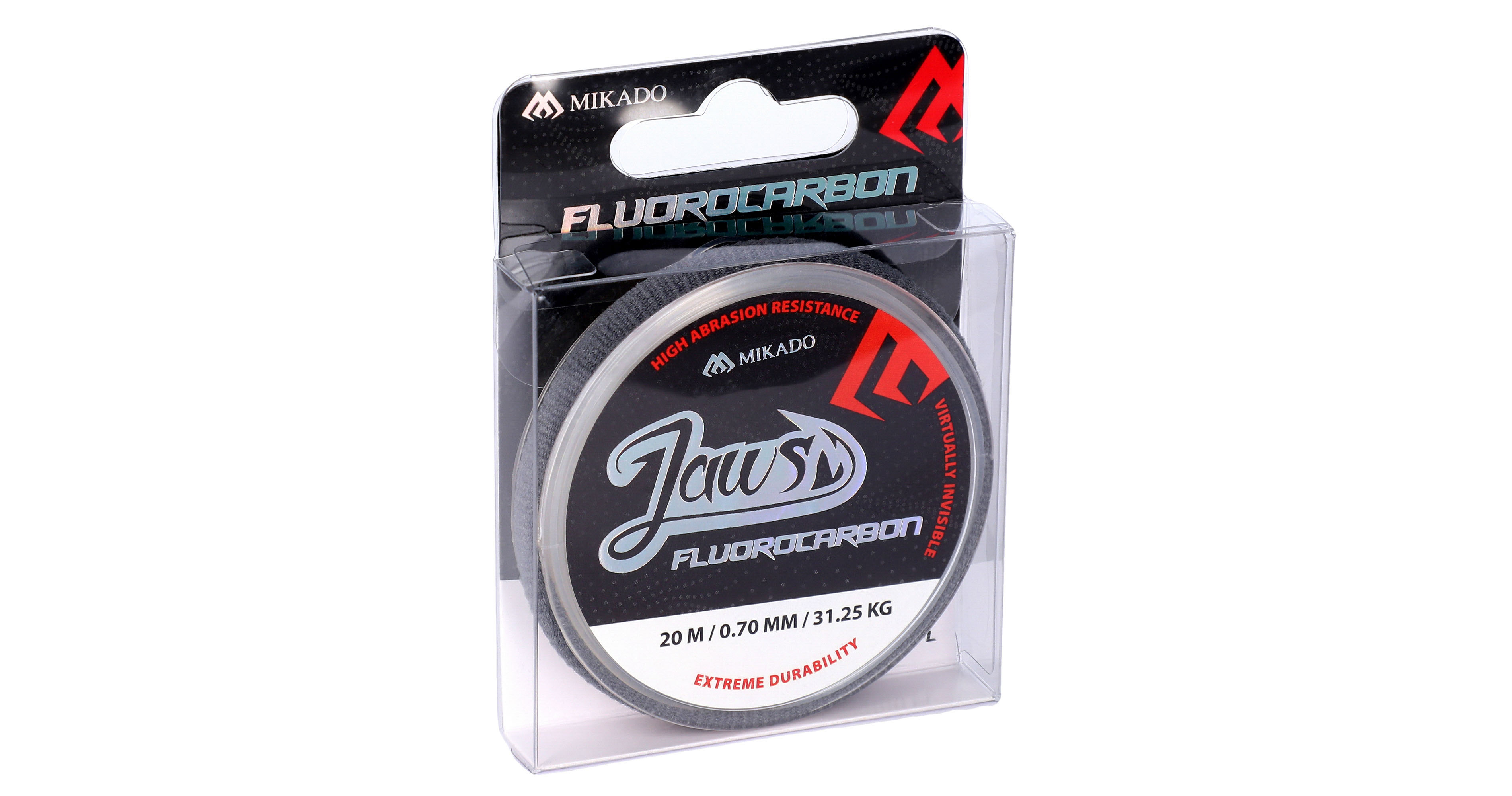 Predvez, lider Mikado fluorokarbon Jaws - 0.70mm, 31.25kg, 20m, providan