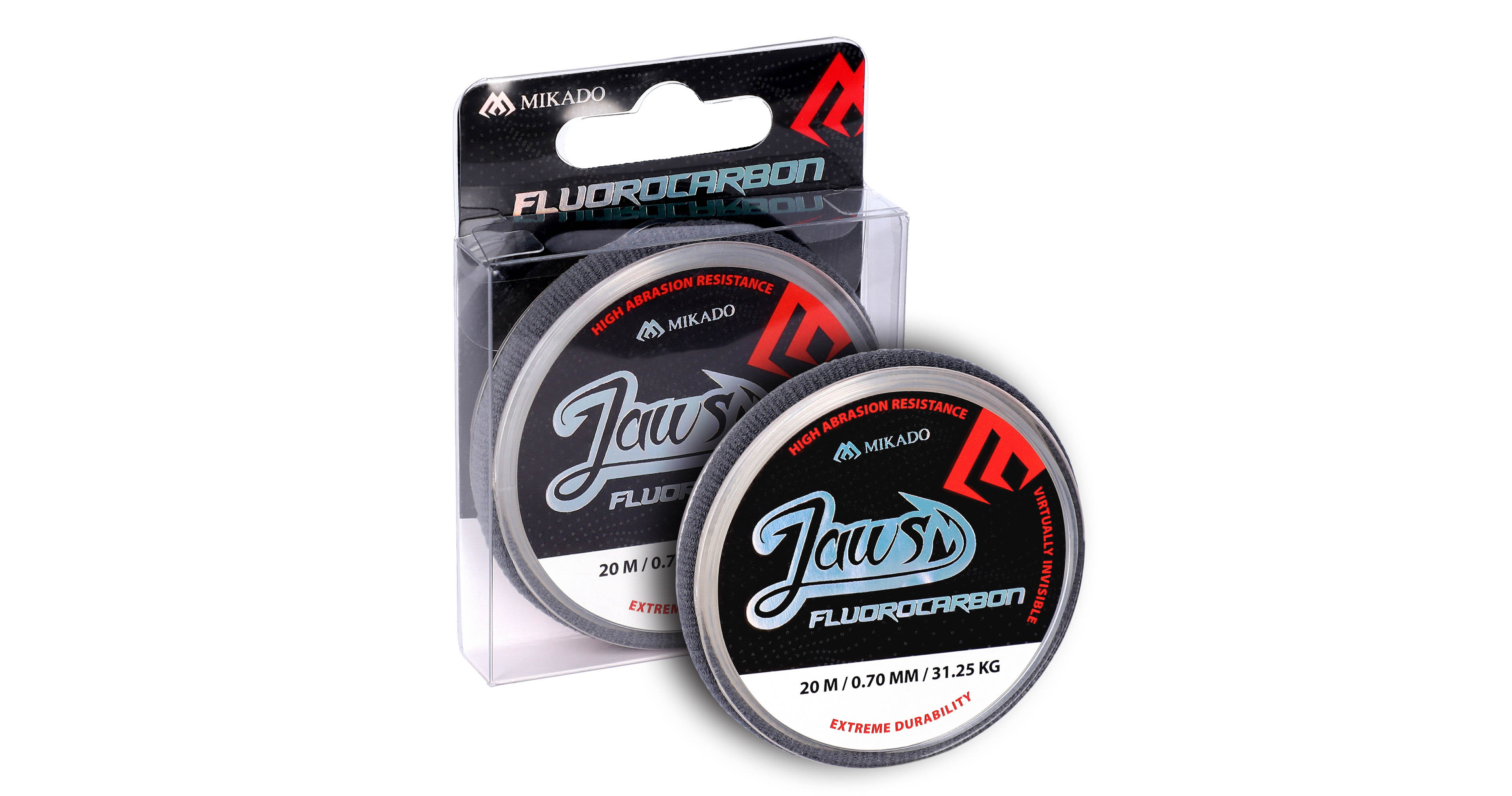 Predvez, lider Mikado fluorokarbon Jaws - 0.70mm, 31.25kg, 20m, providan