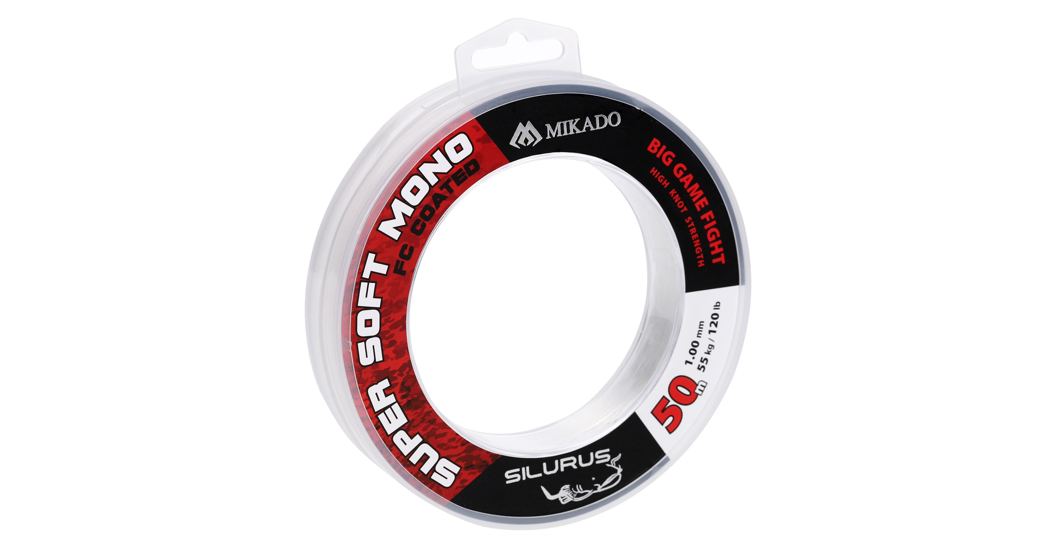 Mikado Super Soft Mono FC predvez presvučen fluorokarbonom - 1.00mm, 50m, 55kg, Made in Germany, za krupnu štuku i soma